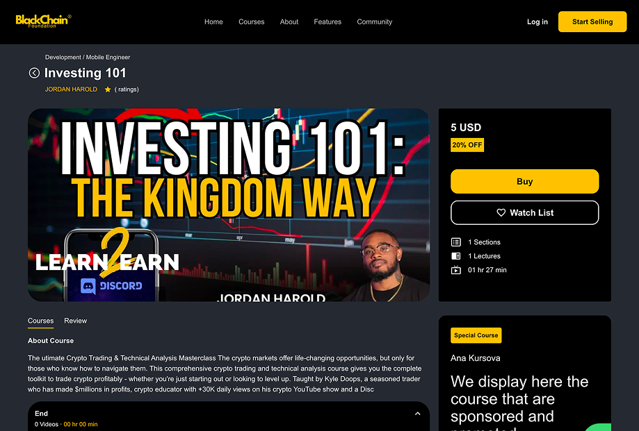 BlackChain simulated trading